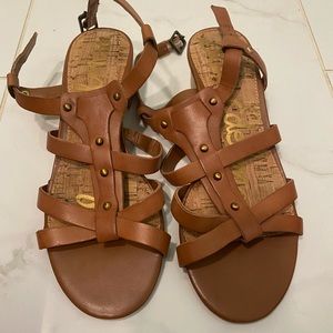 Sam Edelman size 6 brown strappy sandal